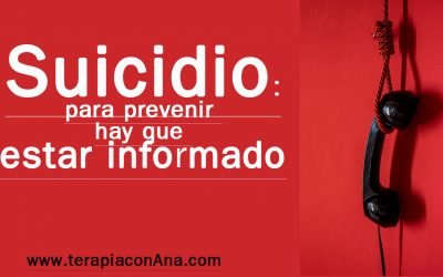 Suicidio: para prevenir hay que estar informado