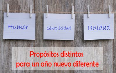 Propósitos distintos para un año nuevo diferente