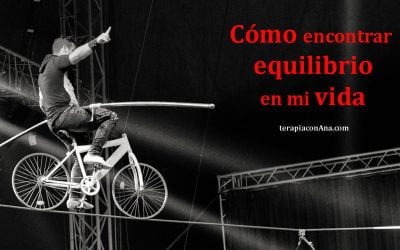 Cómo encontrar equilibrio en mi vida