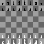 metáfora del tablero y las fichas de ajedrez